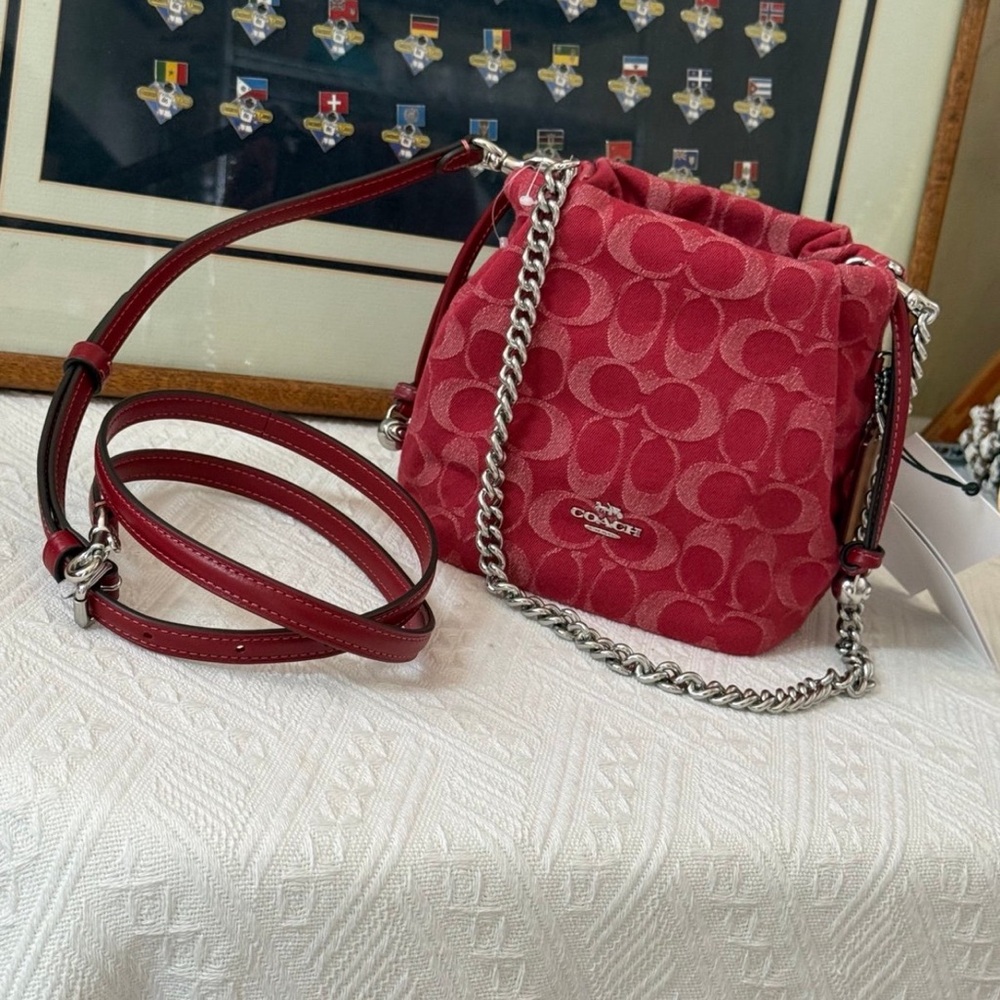 NWT Coach Faye Mini Drawstring Bag
